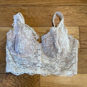Victoria's Secret Lace Corset in Cream